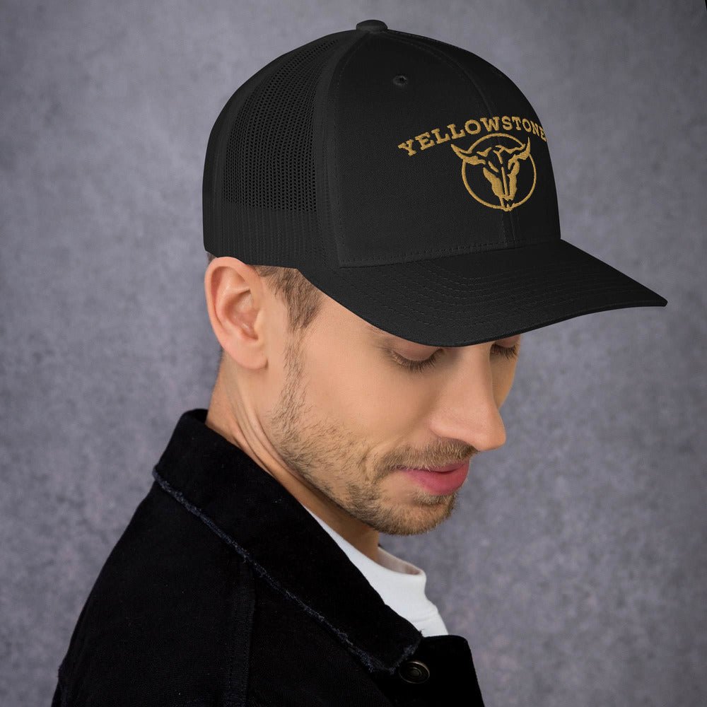 Yellowstone Gold Skull Trucker Hat - Paramount Shop