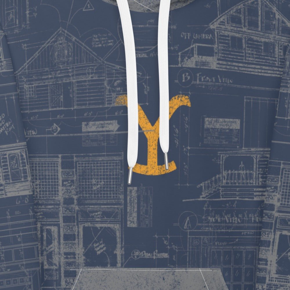 Yellowstone Historic Blueprint Hoodie - Paramount Shop