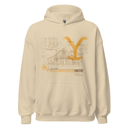 Yellowstone Historic Blueprint Hoodie - Paramount Shop