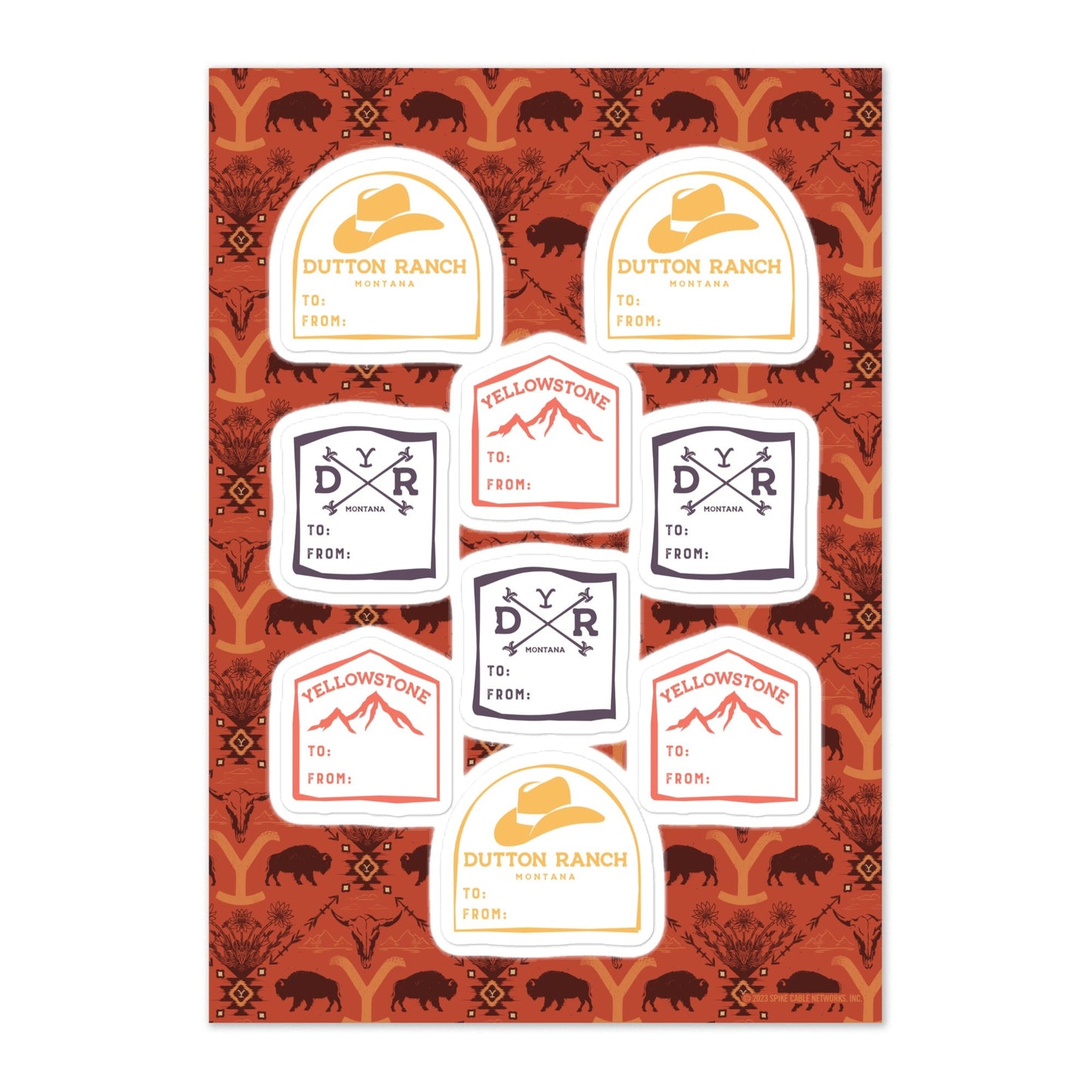 Yellowstone Icons Gift Sticker Sheet - Paramount Shop