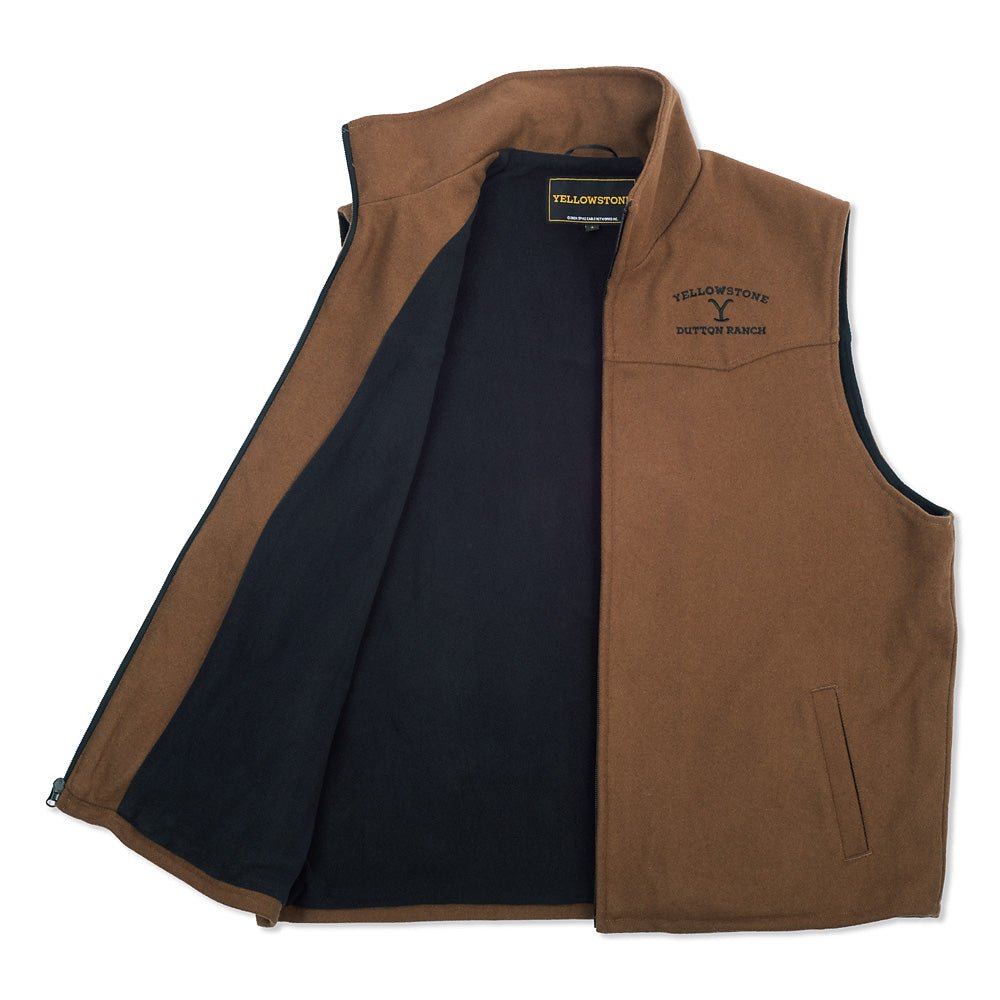 Yellowstone John Dutton As Seen On Wool Blend Vest - Paramount Shop