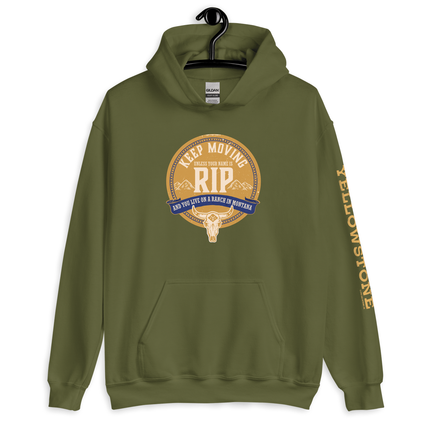 Yellowstone Keep Moving Unless You Are Rip Hooded Sweatshirt - Paramount Shop