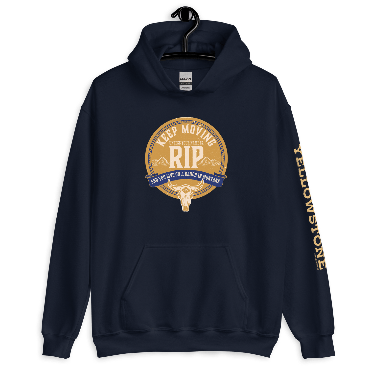 Yellowstone Keep Moving Unless You Are Rip Hooded Sweatshirt - Paramount Shop