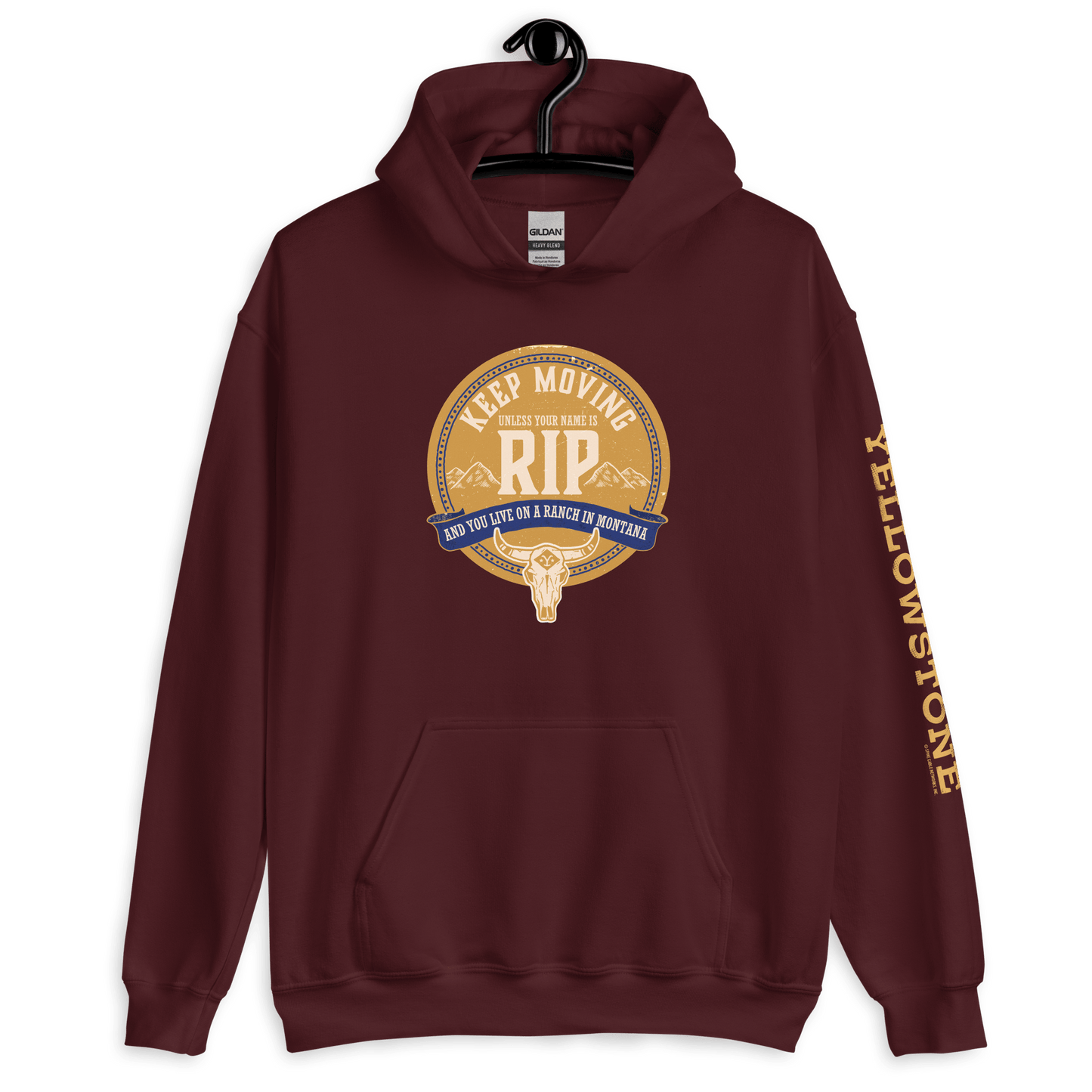 Yellowstone Keep Moving Unless You Are Rip Hooded Sweatshirt - Paramount Shop