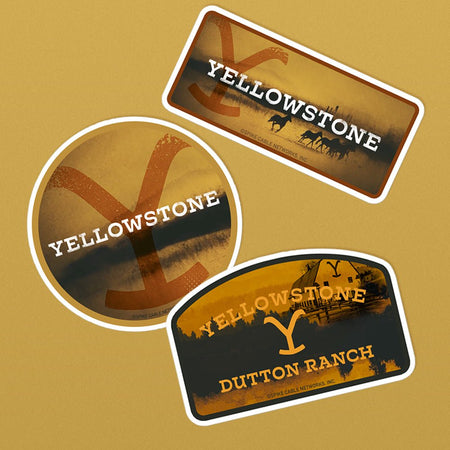 Yellowstone Logo Scenery Sticker Assorted Pack of 3 - Paramount Shop