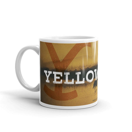 Yellowstone Logo White Mug - Paramount Shop