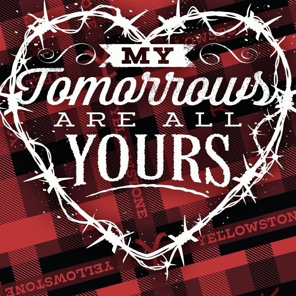 Yellowstone My Tomorrows Are All Yours Plaid Greeting Card - Paramount Shop