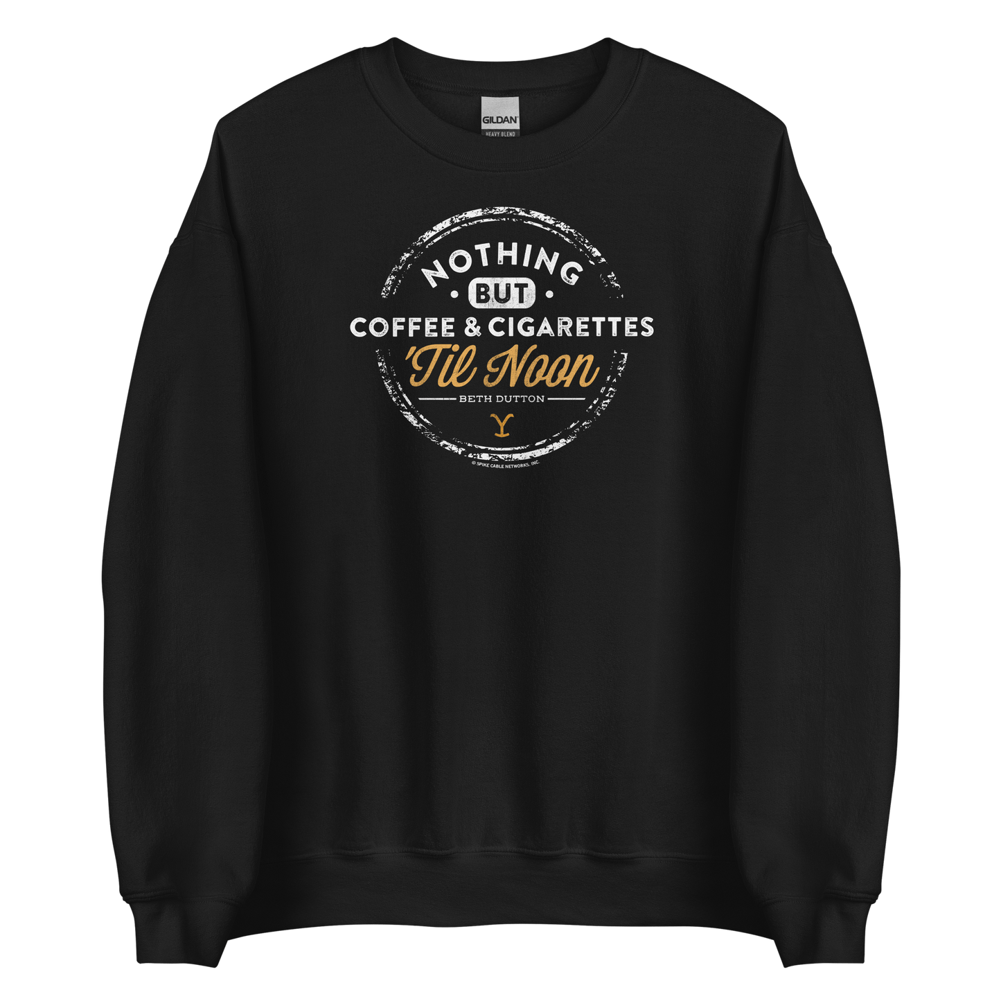 Yellowstone Nothing But Coffee & Cigarettes 'Til Noon Fleece Crewneck Sweatshirt - Paramount Shop