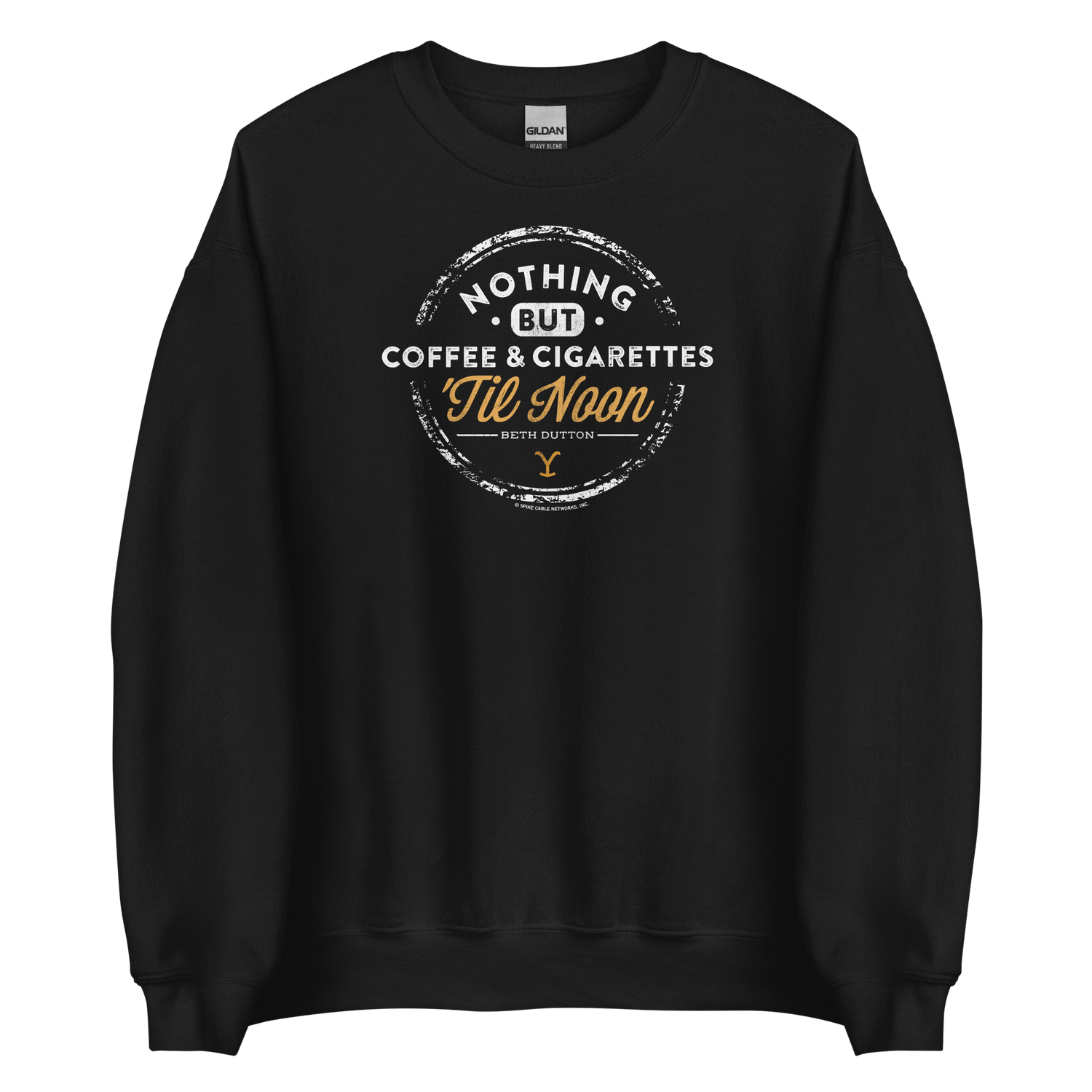 Yellowstone Nothing But Coffee & Cigarettes 'Til Noon Fleece Crewneck Sweatshirt - Paramount Shop