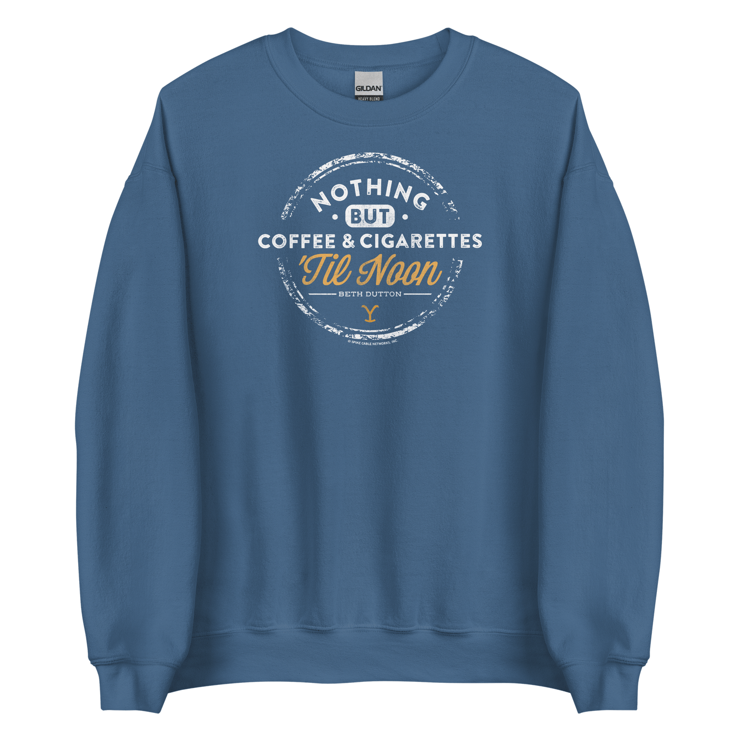 Yellowstone Nothing But Coffee & Cigarettes 'Til Noon Fleece Crewneck Sweatshirt - Paramount Shop