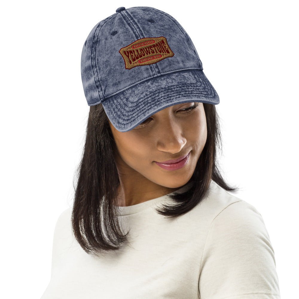 Yellowstone Patch Vintage Denim Cap - Paramount Shop