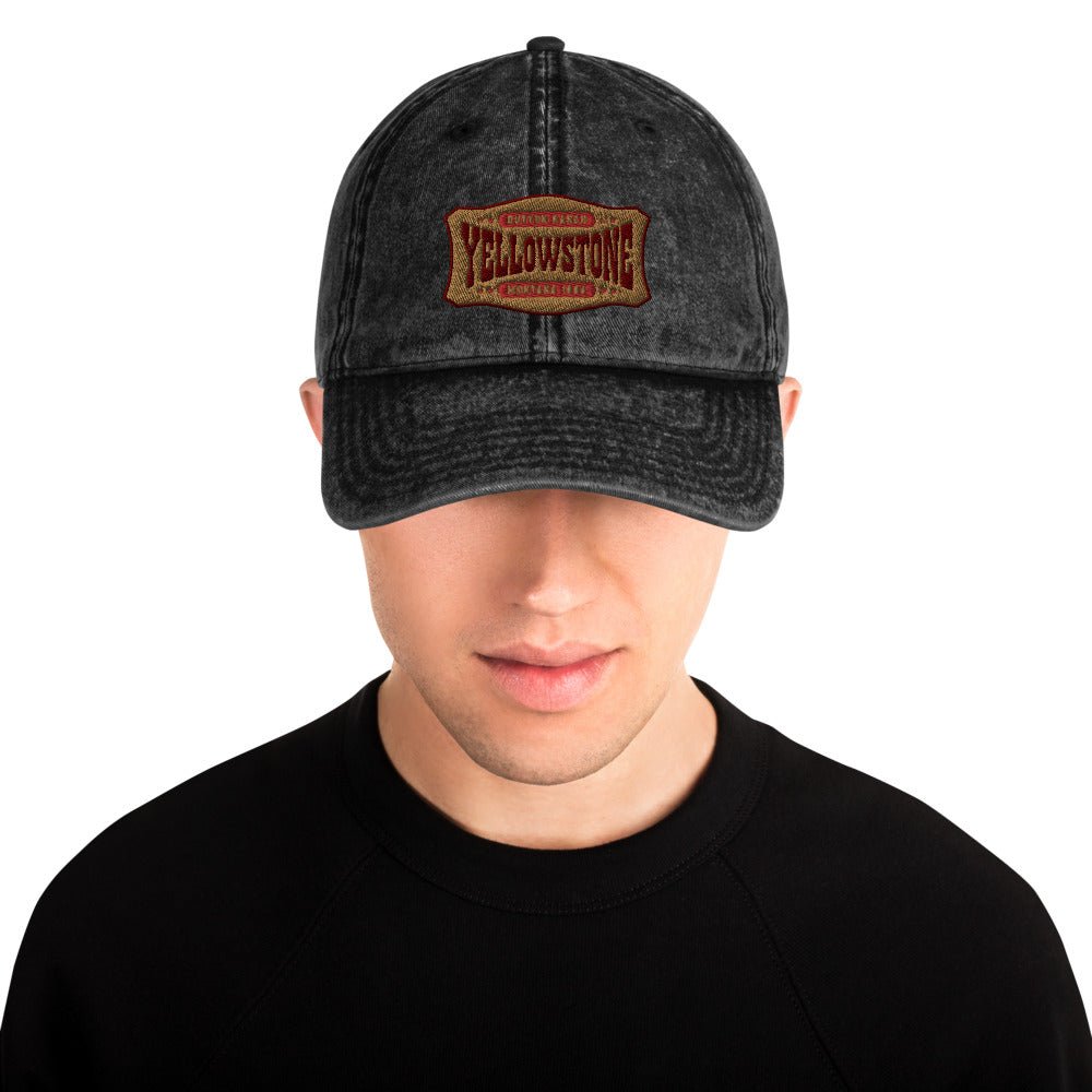 Yellowstone Patch Vintage Denim Cap - Paramount Shop