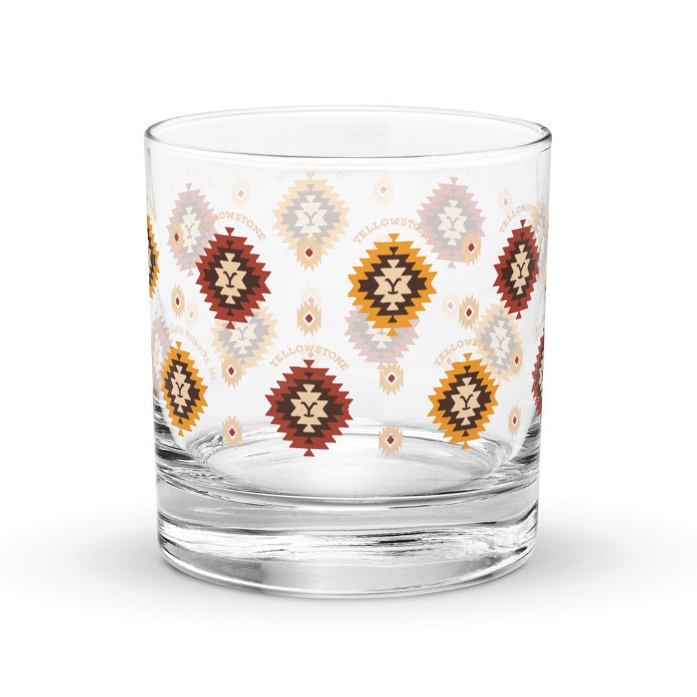 Yellowstone Pattern Rock Glass - Paramount Shop