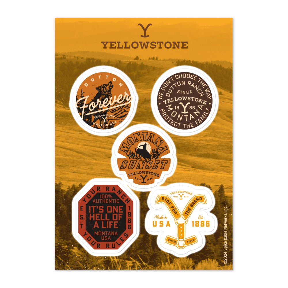 Yellowstone Quotes Sticker Sheet - Paramount Shop