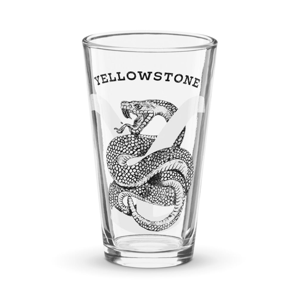 Yellowstone Rattlesnake Pint Glass - Paramount Shop