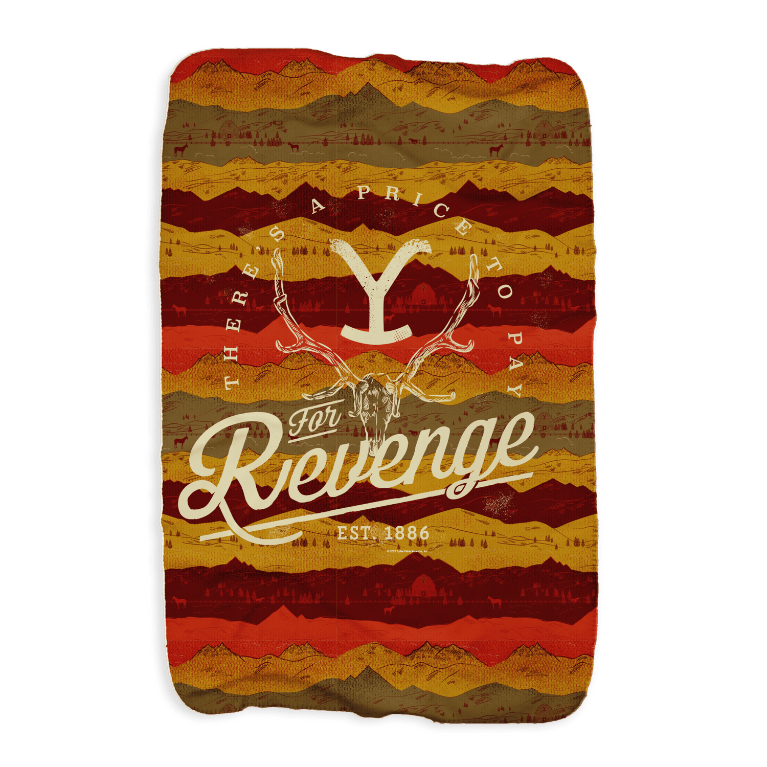 Yellowstone Revenge Sherpa Blanket - Paramount Shop