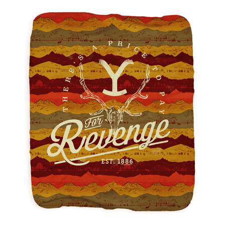 Yellowstone Revenge Sherpa Blanket - Paramount Shop