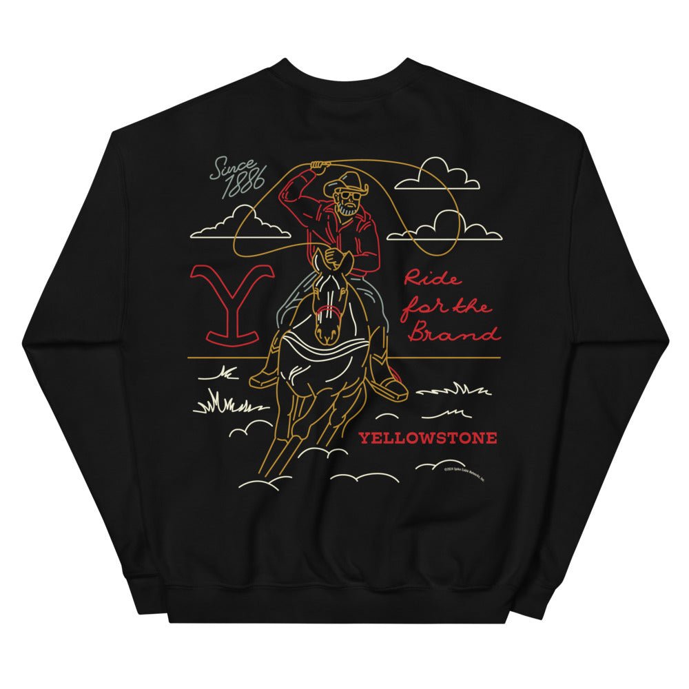 Yellowstone Ride For The Brand Outline Sweatshirt - Paramount Shop