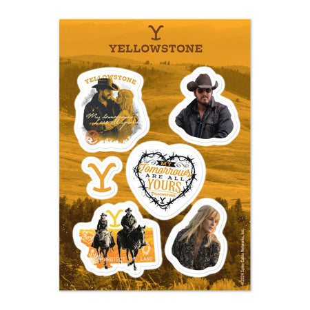 Yellowstone Rip & Beth Sticker Sheet - Paramount Shop