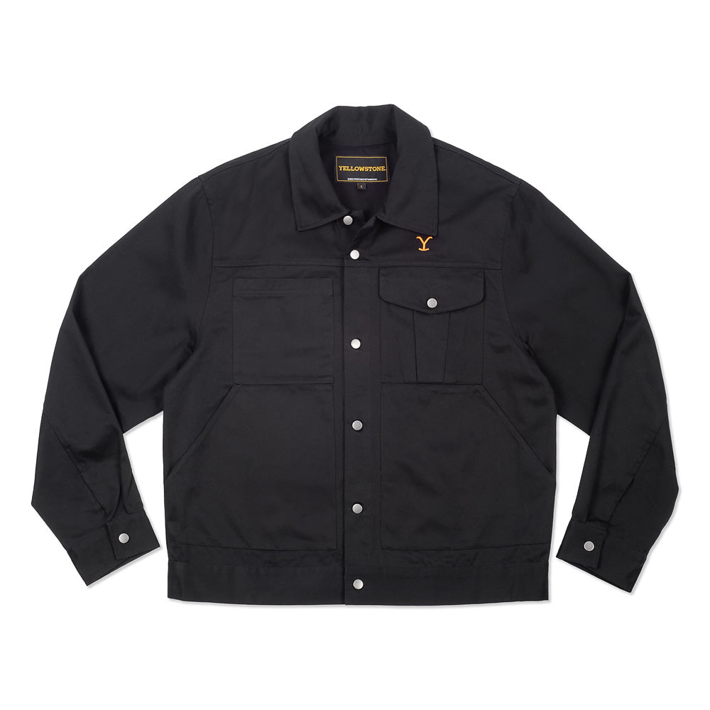 Yellowstone Rip Black Denim Jacket - Paramount Shop