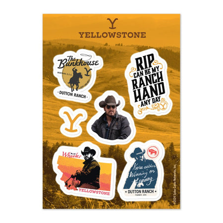 Yellowstone Rip Wheeler Sticker Sheet - Paramount Shop