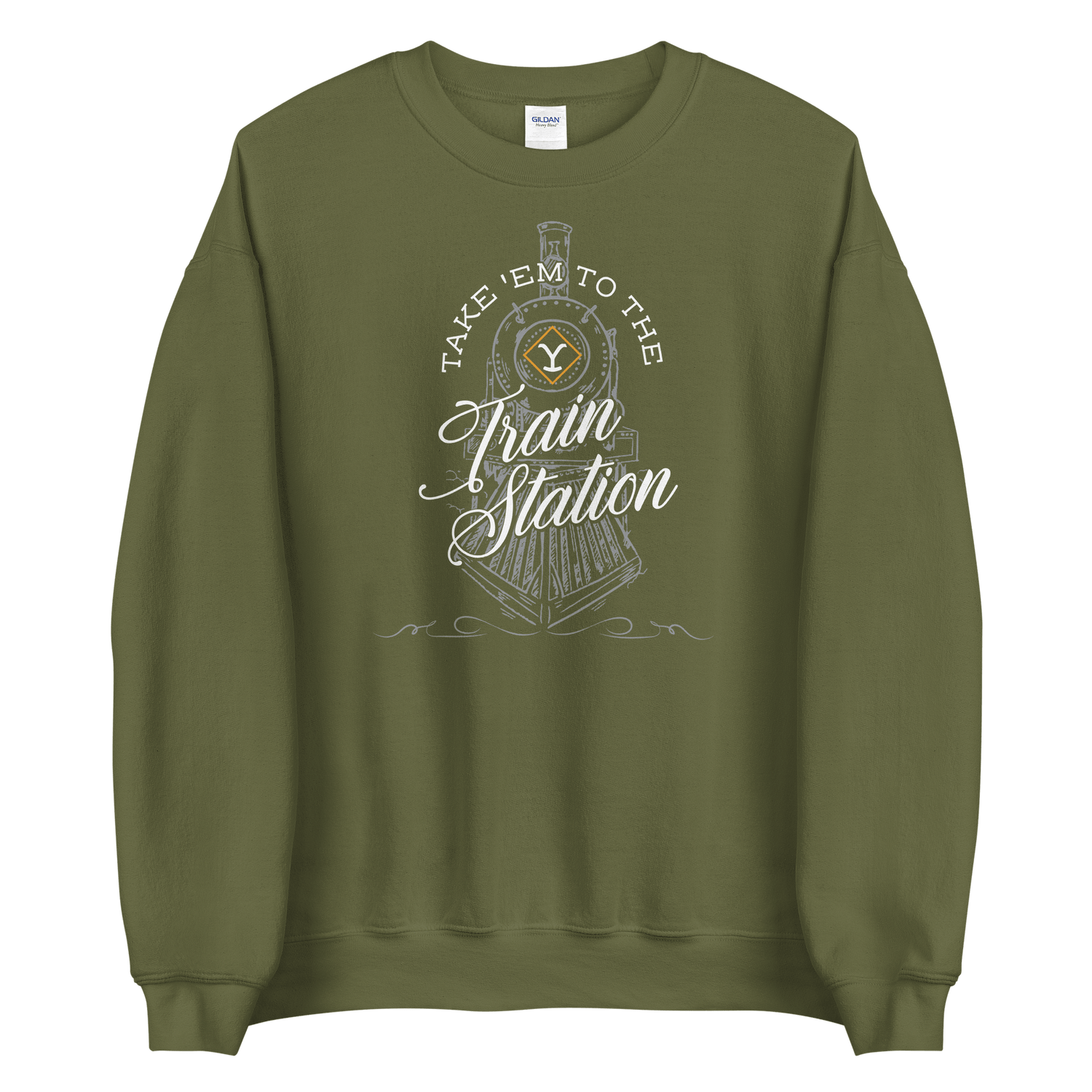 Yellowstone Take 'Em To The Train Station Fleece Crewneck Sweatshirt - Paramount Shop