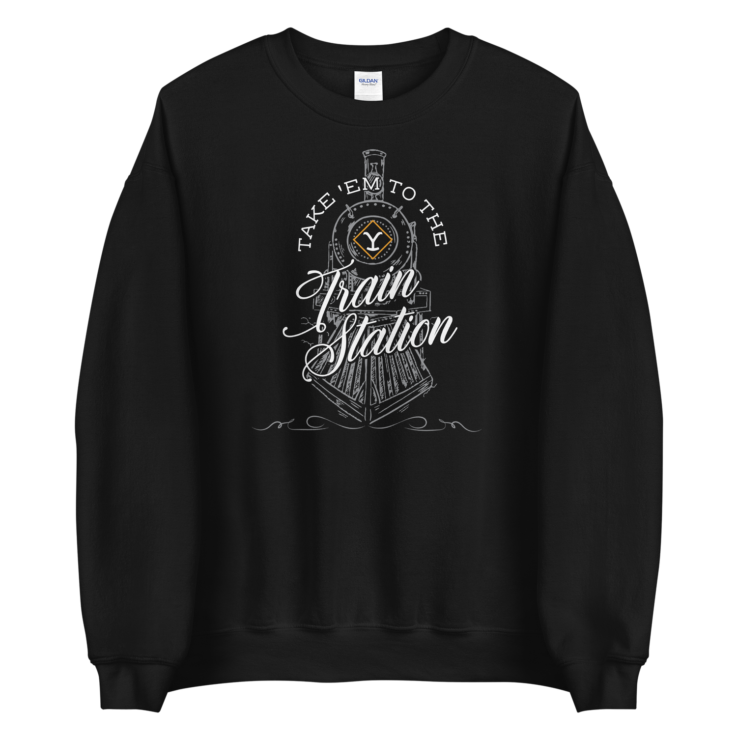 Yellowstone Take 'Em To The Train Station Fleece Crewneck Sweatshirt - Paramount Shop