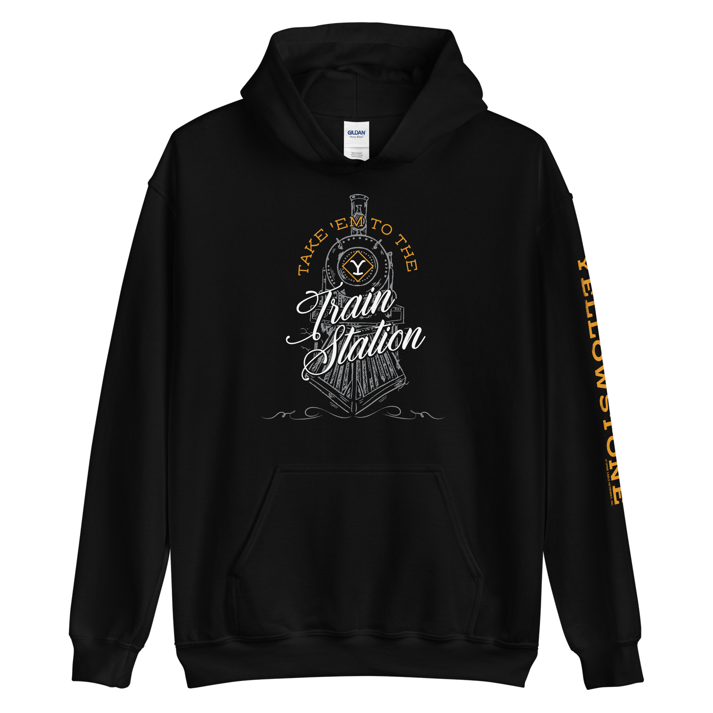 Yellowstone Take 'Em To The Train Station Hooded Sweatshirt - Paramount Shop