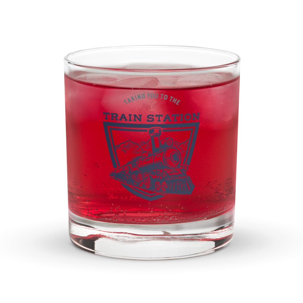 Yellowstone Train Station Rock Glass - Paramount Shop