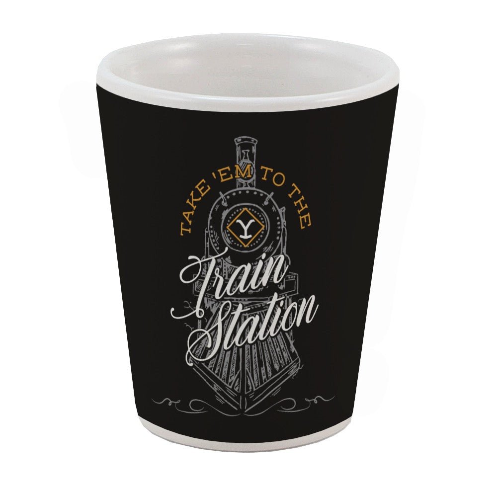 Yellowstone Train Station Shot Glass - Paramount Shop