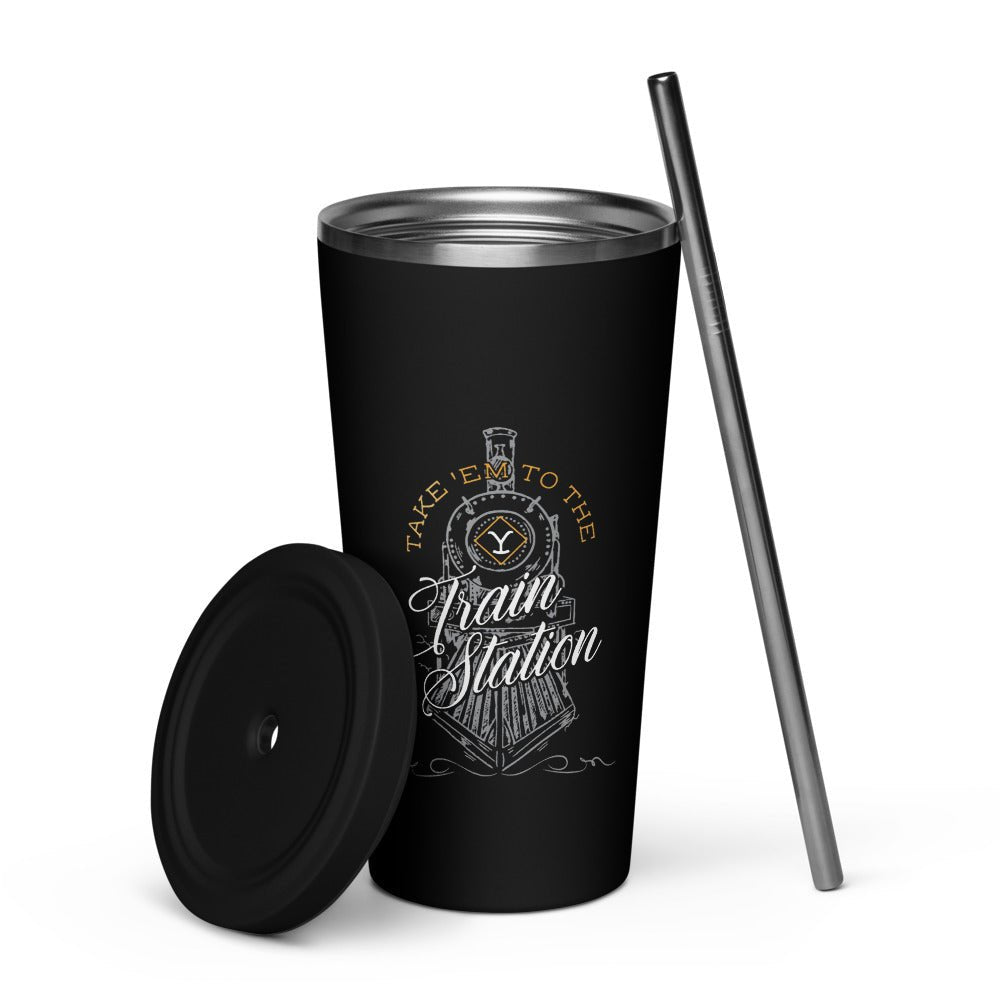 Yellowstone Train Station Tumbler - Paramount Shop