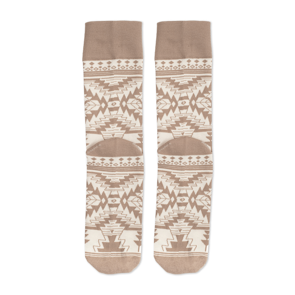 Yellowstone White Aztec Logo Socks - Paramount Shop