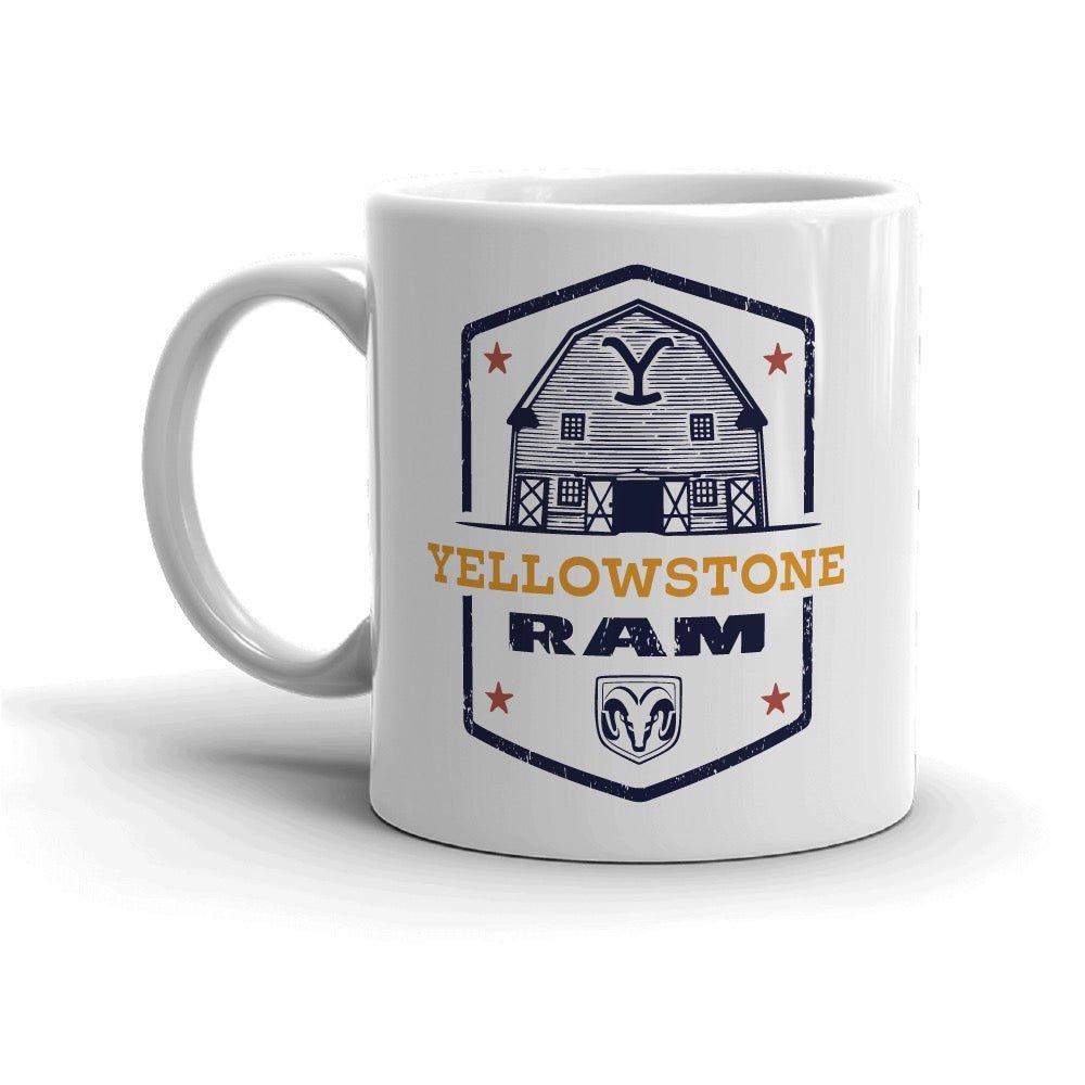 Yellowstone x Ram Barn White Mug - Paramount Shop