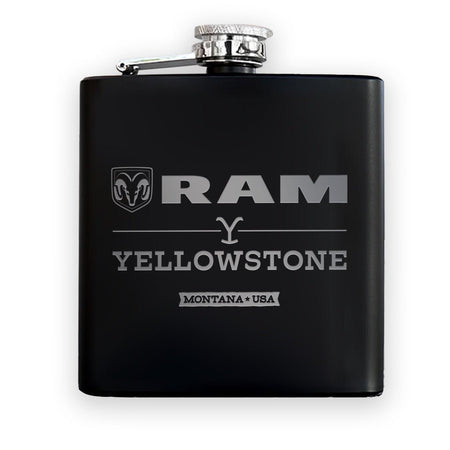 Yellowstone x Ram Matte Flask - Paramount Shop