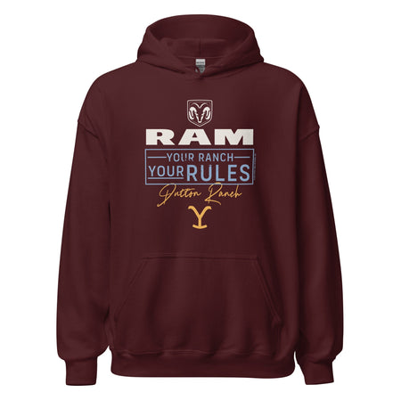 Yellowstone x Ram Your Ranch Your Rules Hoodie - Paramount Shop