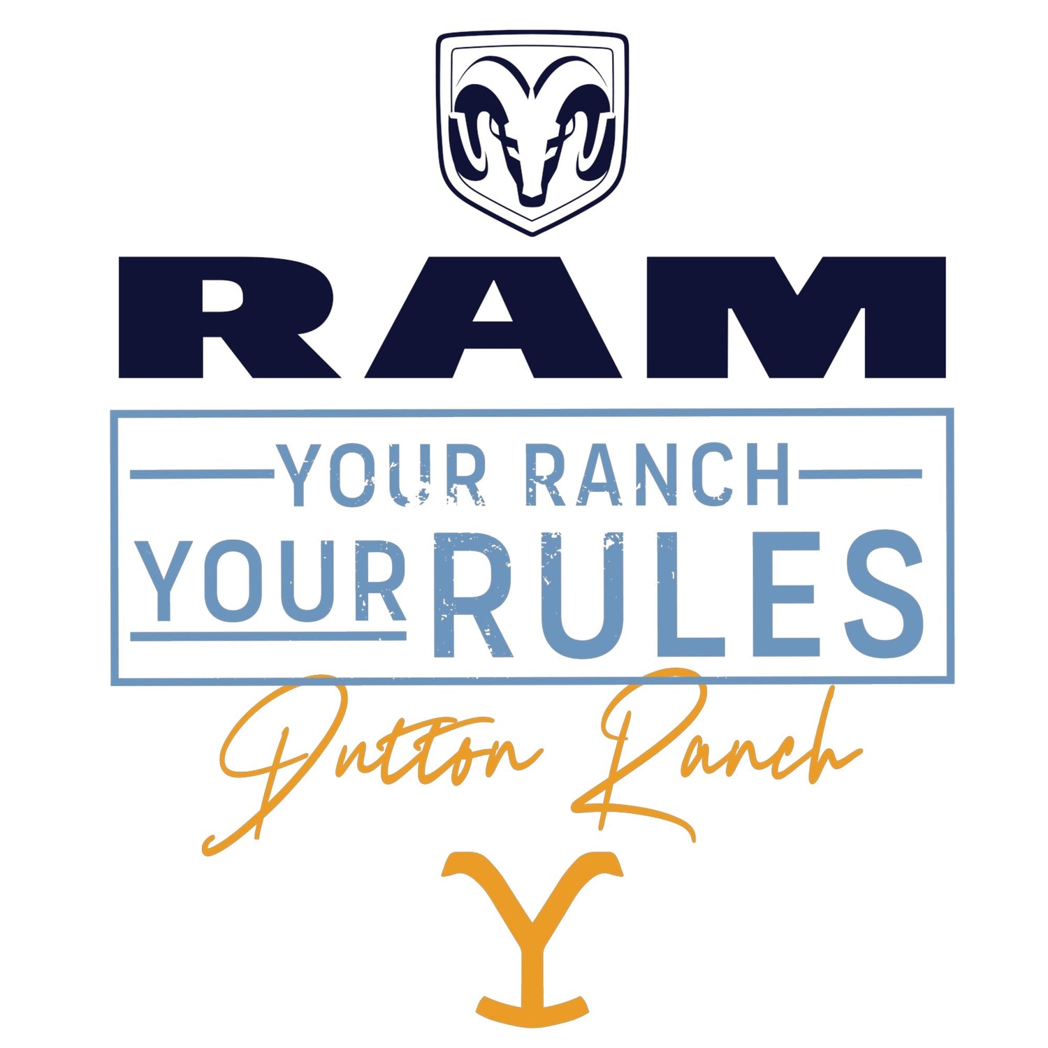 Yellowstone x Ram Your Ranch Your Rules Water Bottle - Paramount Shop