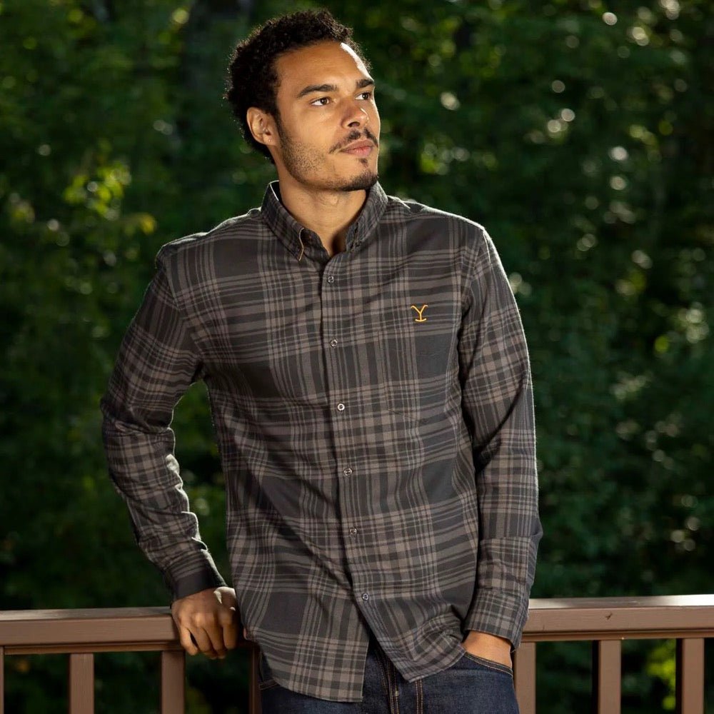 Yellowstone x RSVLTS Plaid Long Sleeve Flannel - Paramount Shop