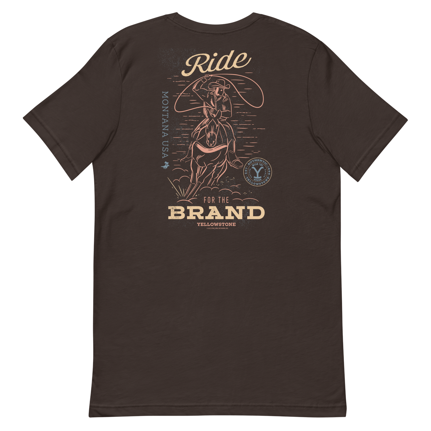 Yellowstone Y Logo Ride for the Brand Adult Short Sleeve T - Shirt - Paramount Shop