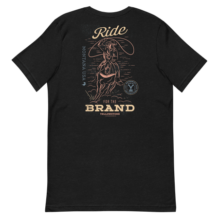 Yellowstone Y Logo Ride for the Brand Adult Short Sleeve T - Shirt - Paramount Shop