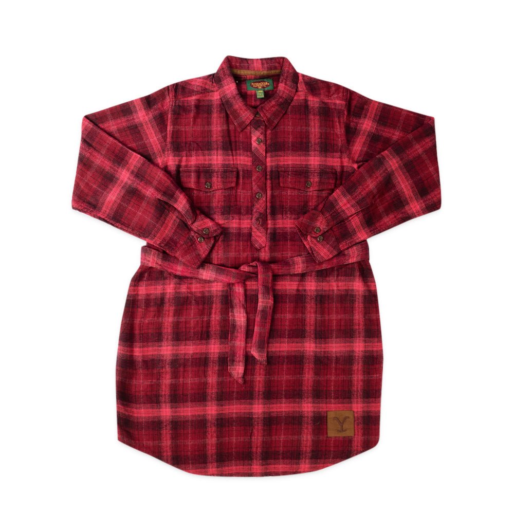 Yellowstone Y Logo Women's Snuggler Flannel Dress - Paramount Shop