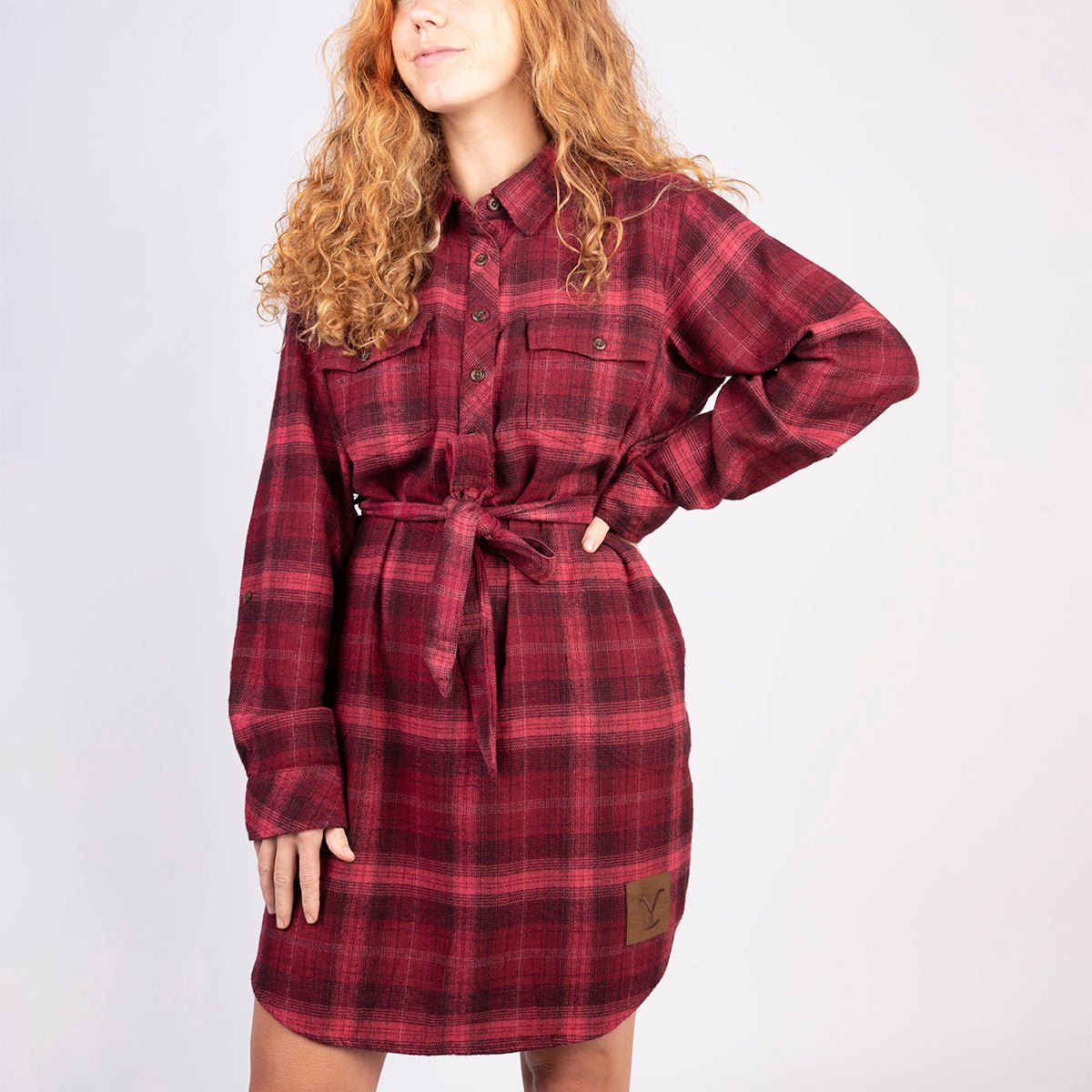 Yellowstone Y Logo Women's Snuggler Flannel Dress - Paramount Shop