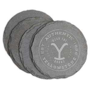 Yellowstone Authentic Etched Slate Coasters