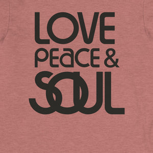 Soul Train Camiseta de manga larga Love Peace and Soul