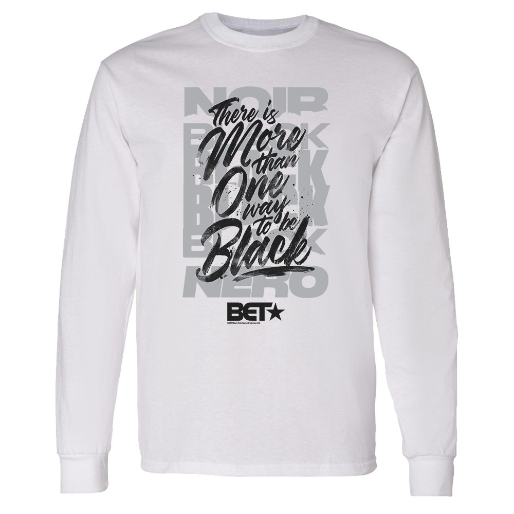 BET More Than One Way Adult Long Sleeve T-Shirt