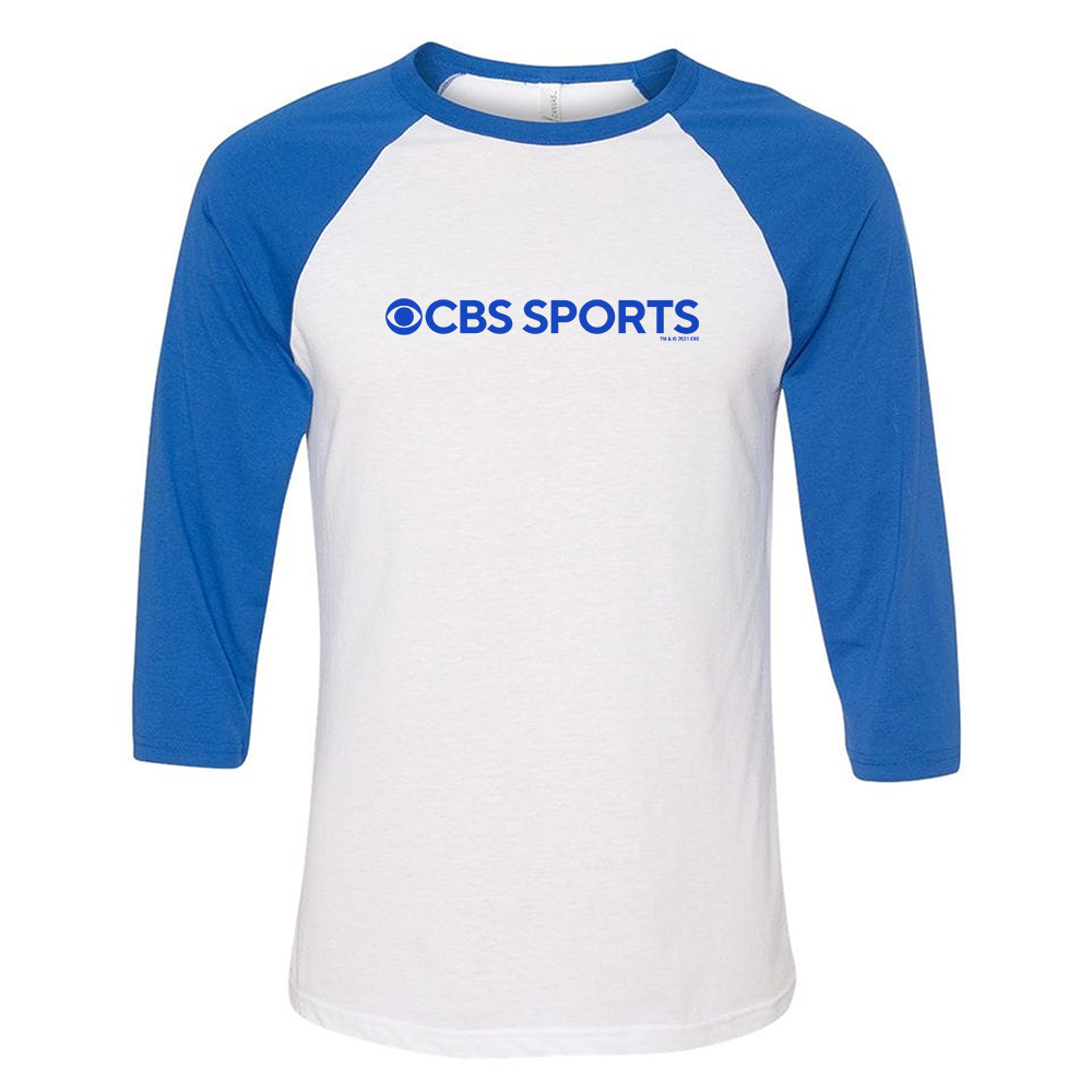 CBS Sports Logo LOGO 3/4 Sleeve Baseball T-Shirt