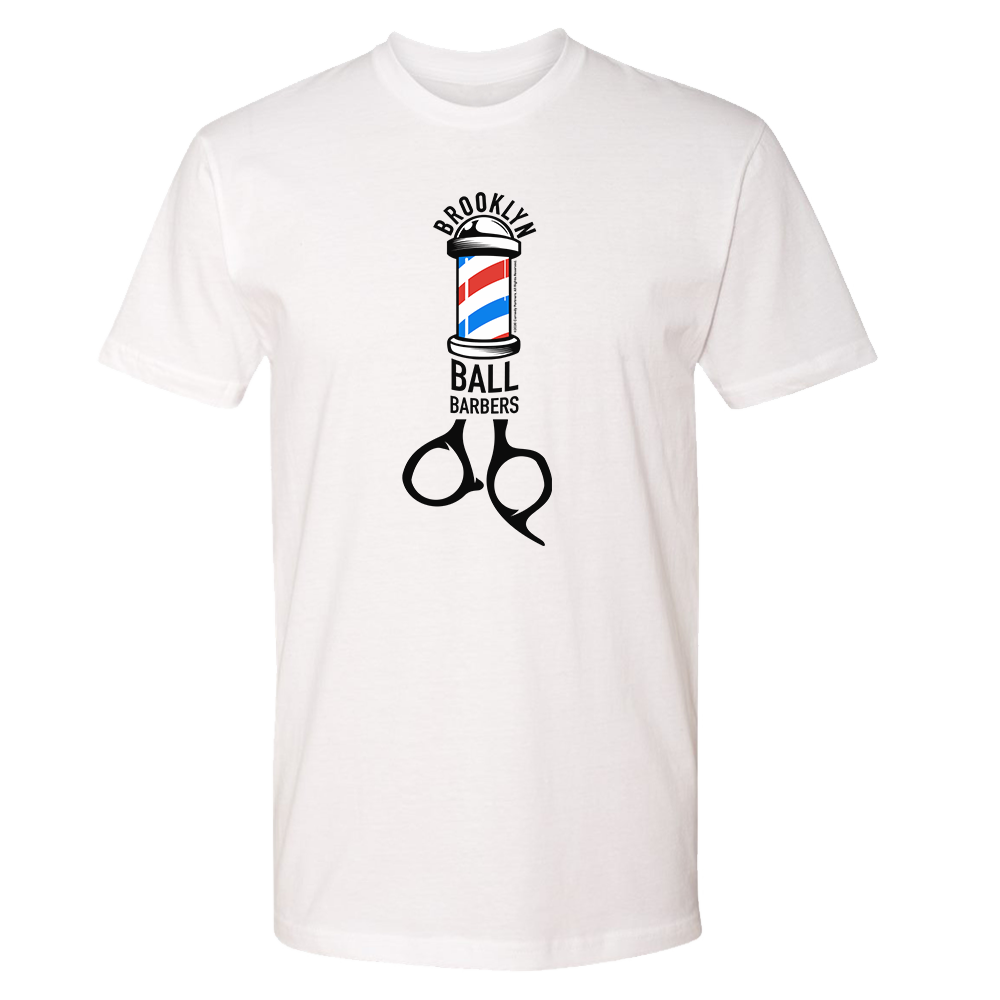 "As seen on" Comedy Central Ball Barbiere Logo Erwachsene Kurzärmeliges T-Shirt