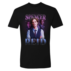 Criminal Minds Spencer Reid Rompecorazones Adultos Camiseta de manga corta