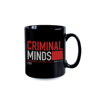 Criminal Minds BAU Quantico 11 oz Taza Negra