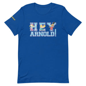 Hey Arnold! Varsity Adultos Camiseta de manga corta
