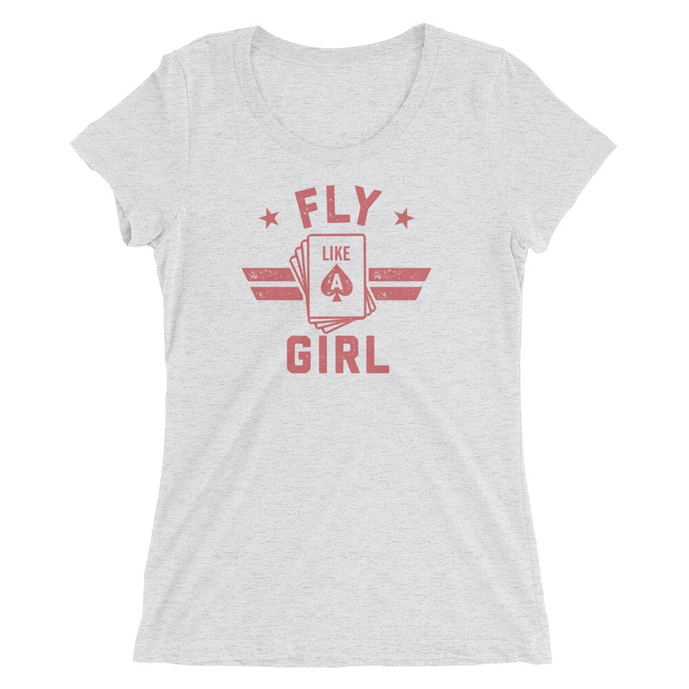Top Gun: Maverick Fly Like A Girl Women's Tri-Blend Short Sleeve T-Shirt